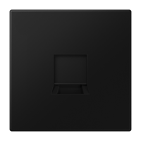 Jung LS990 Centraalplaat 1-voudige RJ45 aansluiting zonder tekstkader LS1969-1WESWM (excl. connectoren) - thumbnail