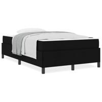 Boxspring bed Zwart, Zwart 120 x 200 cm Stof, Engineered Hout - thumbnail