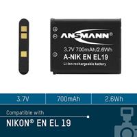 Ansmann A-Nik ENEL 19 Camera-accu Vervangt originele accu EN-EL19 3.7 V 700 mAh - thumbnail