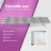 VidaXL Trap tread rechthoekig 2 pcs zilver 40 x 20 cm aluminium - thumbnail