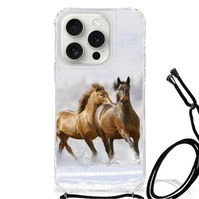 iPhone 15 Pro Case Anti-shock Paarden iPhone 15 Pro Case Anti-shock Paarden