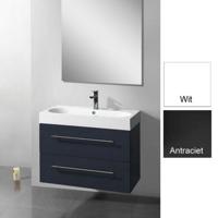 Badkamermeubelset Sanilux Compactline 80x38x50 cm Hoogglans Antraciet - thumbnail