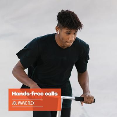JBL Wave Flex Hoofdtelefoons True Wireless Stereo (TWS) In-ear Gesprekken/Muziek/Sport/Elke dag Bluetooth Zwart