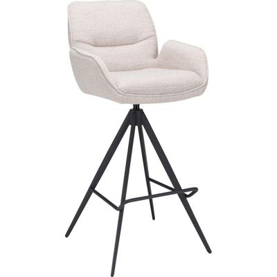 Barstoel Bowie met arm zithoogte 80cm Naturel Barstoel Bowie met arm zithoogte 80cm Naturel