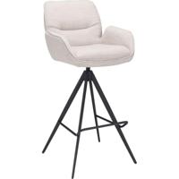 Barstoel Bowie met arm zithoogte 80cm Naturel - thumbnail