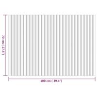 Vloerkleed rechthoekig 70x100 cm bamboe naturel - thumbnail