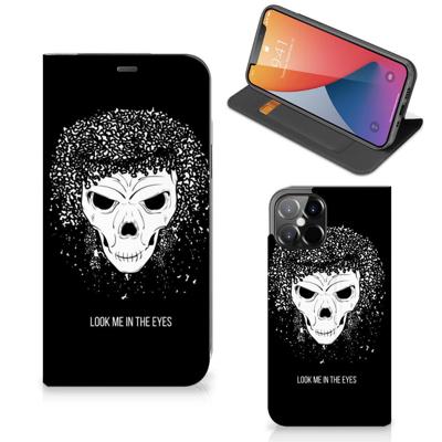 Mobiel BookCase iPhone 12 Pro Max Skull Hair Mobiel BookCase iPhone 12 Pro Max Skull Hair