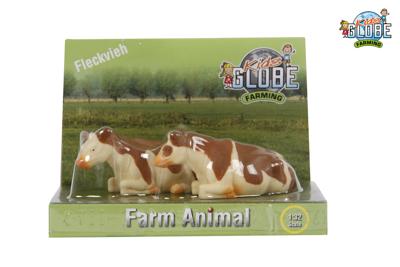 Koe 1:32 2 stuks liggend