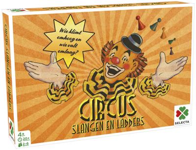 Selecta Bordspel spellen van toen -circus/slangen en ladders