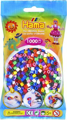 Hama strijkkralen primaire kleuren 1000 stuks Hama strijkkralen primaire kleuren 1000 stuks