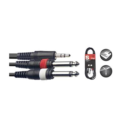 Stagg SYC3/MPSB2P E (splitkabel 3,5mm Stereojack Naar 2 X Jack M 3 Meter)