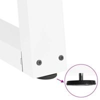 Eettafelpoten 2 st V-vormig 90x(72-73,3) cm staal wit - thumbnail