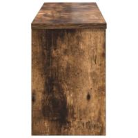 Wandgemonteerde kapstok met plank Gerookt eiken 80 x 20 x 30 cm - thumbnail