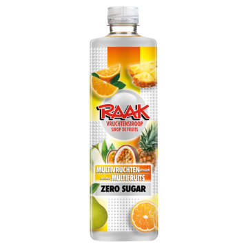RAAK Vruchtensiroop Multivruchten Zero Sugar 0,75 L bij Jumbo