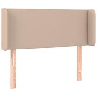 Hoofdbord LED 93x16x78/88 cm kunstleer cappuccinokleurig - thumbnail