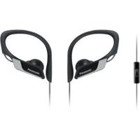 Panasonic RP-HS35ME-K Sport Koptelefoon - Headset voor Mobiele Telefoon, verwisselbare Paspoorten (S/M/L), IPX2 Bescherming, Clip, Zwart - thumbnail