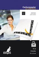 Kangaro carbonpapier, ft A4 (21 x 31 cm), zwart, pak van 10 vel - thumbnail