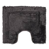 Wicotex Toiletmat uni donker grijs 50x60cm - thumbnail