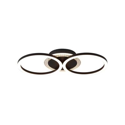Searchlight PlafondlampContour zwart - 13651BK