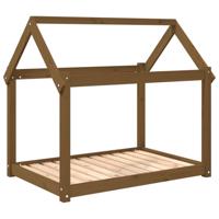 VidaXL Hondenmand 101x70x90 cm massief grenenhout honingbruin - thumbnail