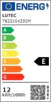 Lutec WandlampShrimp zwart met sensor - 7622104330 - thumbnail