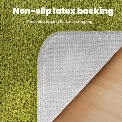 VidaXL Antislip badmat groen 70 x 120 cm pp