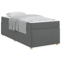 Bedframe met matras Anders Donkergrijs 90 x 200 cm Stof - thumbnail