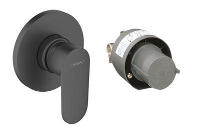 Hansgrohe Vernis Blend douchemengkraan complete set inbouw, mat zwart Hansgrohe Vernis Blend douchemengkraan complete set inbouw, mat zwart