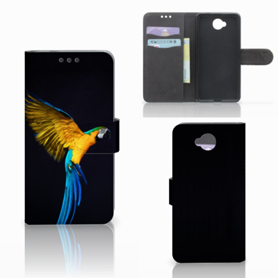 Microsoft Lumia 650 | Telefoonhoesje | Met pasjeshouder | Papegaai Microsoft Lumia 650 | Telefoonhoesje | Met pasjeshouder | Papegaai