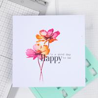 Sizzix • layered stencil flowers - thumbnail