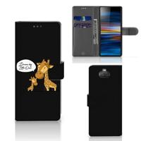 Sony Xperia 10 Leuk Hoesje Giraffe - thumbnail