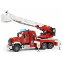 Bruder Mack Granite brandweerauto ladder en waterpomp - thumbnail