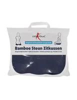 Lucovitaal Non-Food Bamboe Steun Zitkussen Blauw 1Stuks - thumbnail