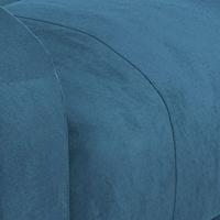 Massagestoel elektrisch verstelbaar fluweel blauw - thumbnail