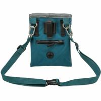 TRIXIE BELONINGSZAKJE SNACKZAKJE TWIN PETROL 15X2,5X18 CM - thumbnail