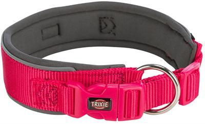 TRIXIE PREMIUM HALSBAND HOND EXTRA BREED FUCHSIA / GRAFIET GRIJS 53-62X5 CM