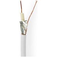 Nedis CSBR4010WT100 Coaxkabel Rg6t 10,0 M Minirol Wit - thumbnail