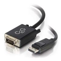 C2G 3m DisplayPort manspersoon naar VGA manspersoon Computer Monitor Adapter Kabel Zwart - thumbnail