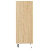 Dressoir 34,5x32,5x90 cm bewerkt hout sonoma eikenkleurig - thumbnail