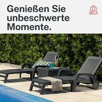 Ligbed Miami - antraciet - 70x190x46 cm - thumbnail