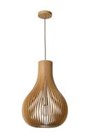 Lucide BODO - Hanglamp - Ø 38 cm - 1xE27 - Licht hout - thumbnail