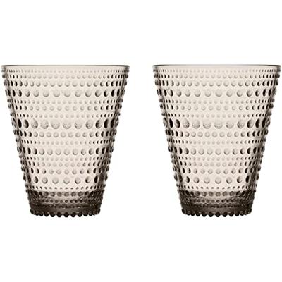 Iittala Kastehelmi Waterglas 0,30 l linnen, per 2 Iittala Kastehelmi Waterglas 0,30 l linnen, per 2