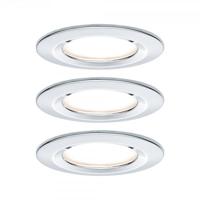 Paulmann Nova Inbouwlamp voor badkamer Set van 3 stuks LED LED 18 W IP44 Chroom (glanzend) - thumbnail