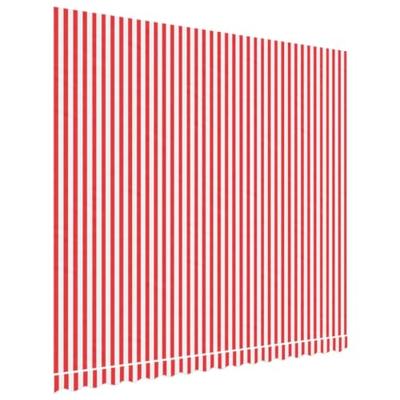 VidaXL Vervangingsdoek voor luifel gestreept 4x3,5 m rood en wit