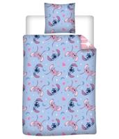 Angel and Stitch Love you to the stars Dekbedovertrek 140 x 200 cm - polykatoen - thumbnail