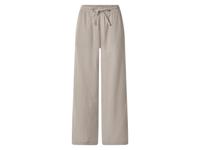 esmara Mousseline dames broek (Beige, S (36/38)) - thumbnail