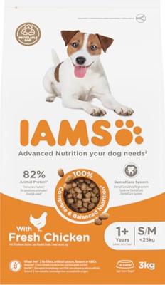 Iams for Vitality Adult Small & Medium met kip hondenvoer 3 kg
