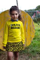 Quapi Meisjes sweater - Femke - Zomers geel - thumbnail