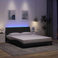 Bedframe zonder matras "Hanko" stof donkergrijs 160x200 cm - thumbnail