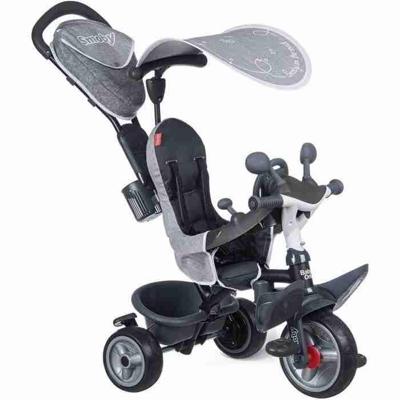 Smoby - Baby Driver Plus grijze driewieler - Evolutieve kinderfiets vanaf 10 maanden - Silent Wheels - Parkeerrem Smoby - Baby Driver Plus grijze driewieler - Evolutieve kinderfiets vanaf 10 maanden - Silent Wheels - Parkeerrem